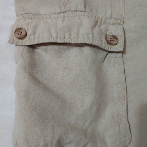 A.n.a Tan Linen Capris - Picture 5 of 7